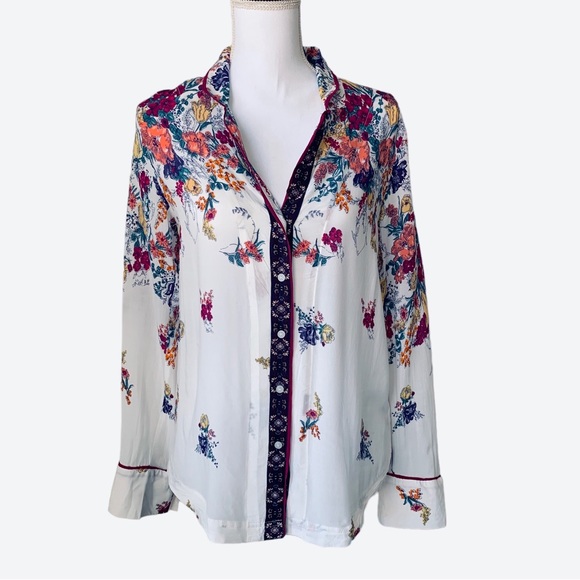 ANTHROPOLOGIE FLOREAT SWEET DREAMS BUTTON DOWN SHIRT - Picture 10 of 16